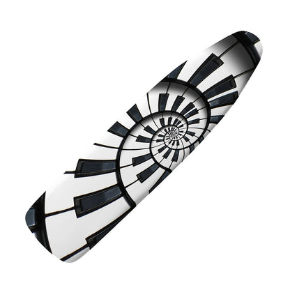 Spiral Piano Keyboard Print Ironing Board Cover