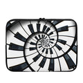 Spiral Piano Keyboard Print Laptop Sleeve
