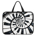 Spiral Piano Keyboard Print Laptop Sleeve With Handle