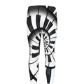 Spiral Piano Keyboard Print Men's Leggings