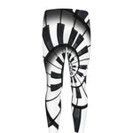 Spiral Piano Keyboard Print Men's leggings