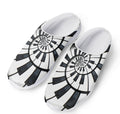 Spiral Piano Keyboard Print Mesh Casual Shoes