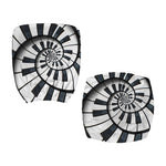Spiral Piano Keyboard Print Office Chair Cover