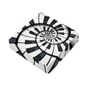 Spiral Piano Keyboard Print Outdoor Seat Cushion Cover