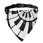 Spiral Piano Keyboard Print Over The Collar Dog Bandana