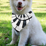 Spiral Piano Keyboard Print Over The Collar Dog Bandana