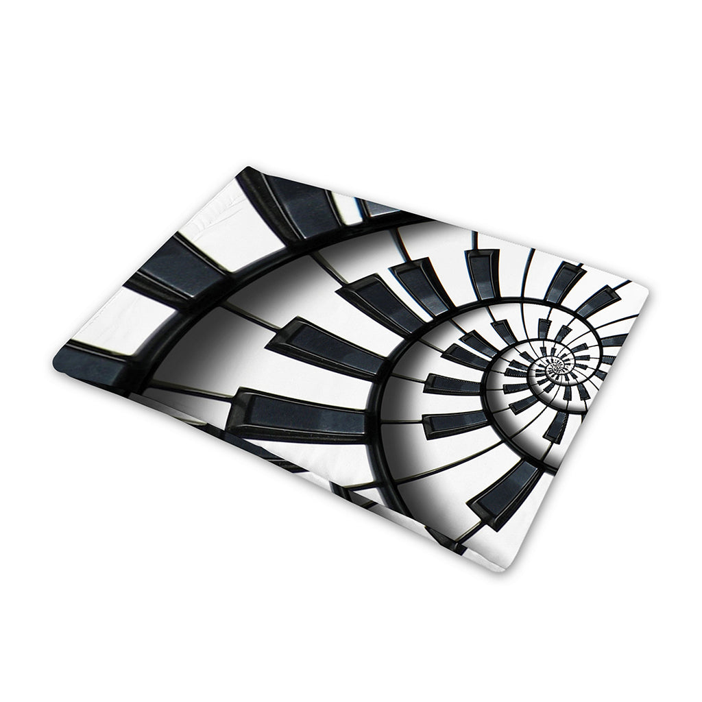 Spiral Piano Keyboard Print Pet Cooling Mat Cover