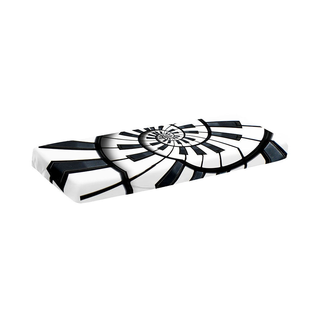 Spiral Piano Keyboard Print Piano Keyboard Cover