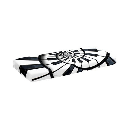 Spiral Piano Keyboard Print Piano Keyboard Cover