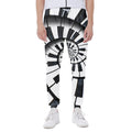Spiral Piano Keyboard Print Joggers