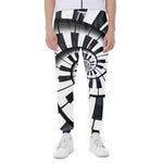 Spiral Piano Keyboard Print Scuba Joggers