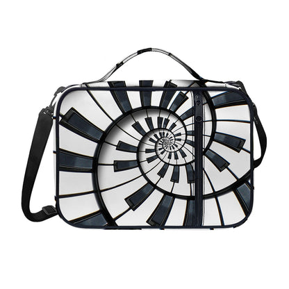 Spiral Piano Keyboard Print Shoulder Strap Bible Bag