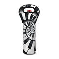 Spiral Piano Keyboard Print Single Neoprene Wine Tote