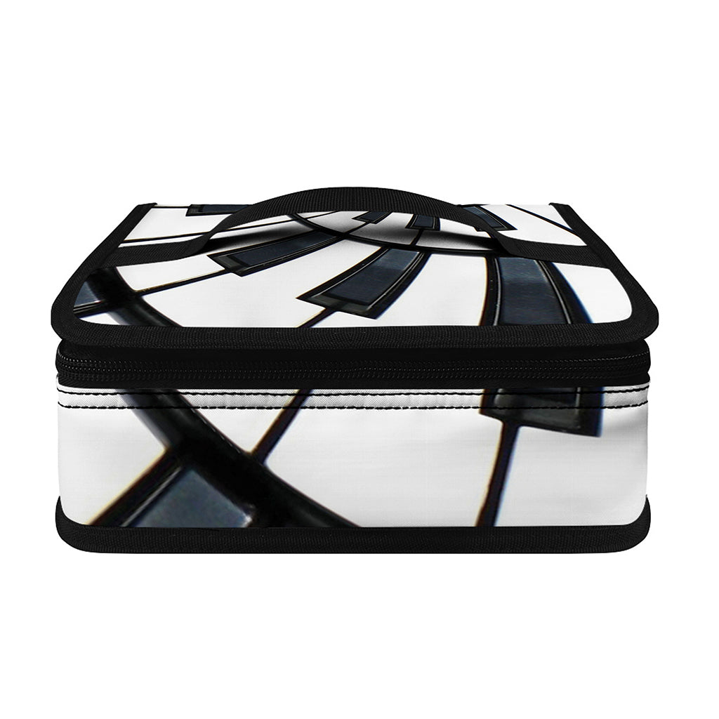 Spiral Piano Keyboard Print Small Lunch Bag