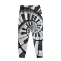 Spiral Piano Keyboard Print Sweatpants