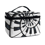 Spiral Piano Keyboard Print Travel Makeup Bag