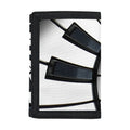Spiral Piano Keyboard Print Trifold Wallet