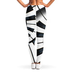 Spiral Piano Keyboard Print Women's Leggings