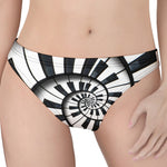 Spiral Piano Keyboard Print Women's Thong