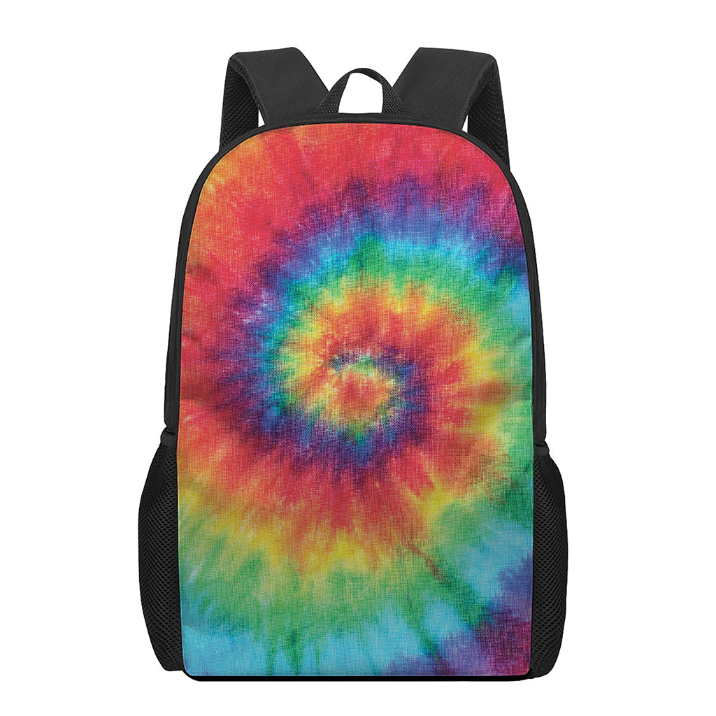 Spiral Tie Dye Print 17 Inch Backpack
