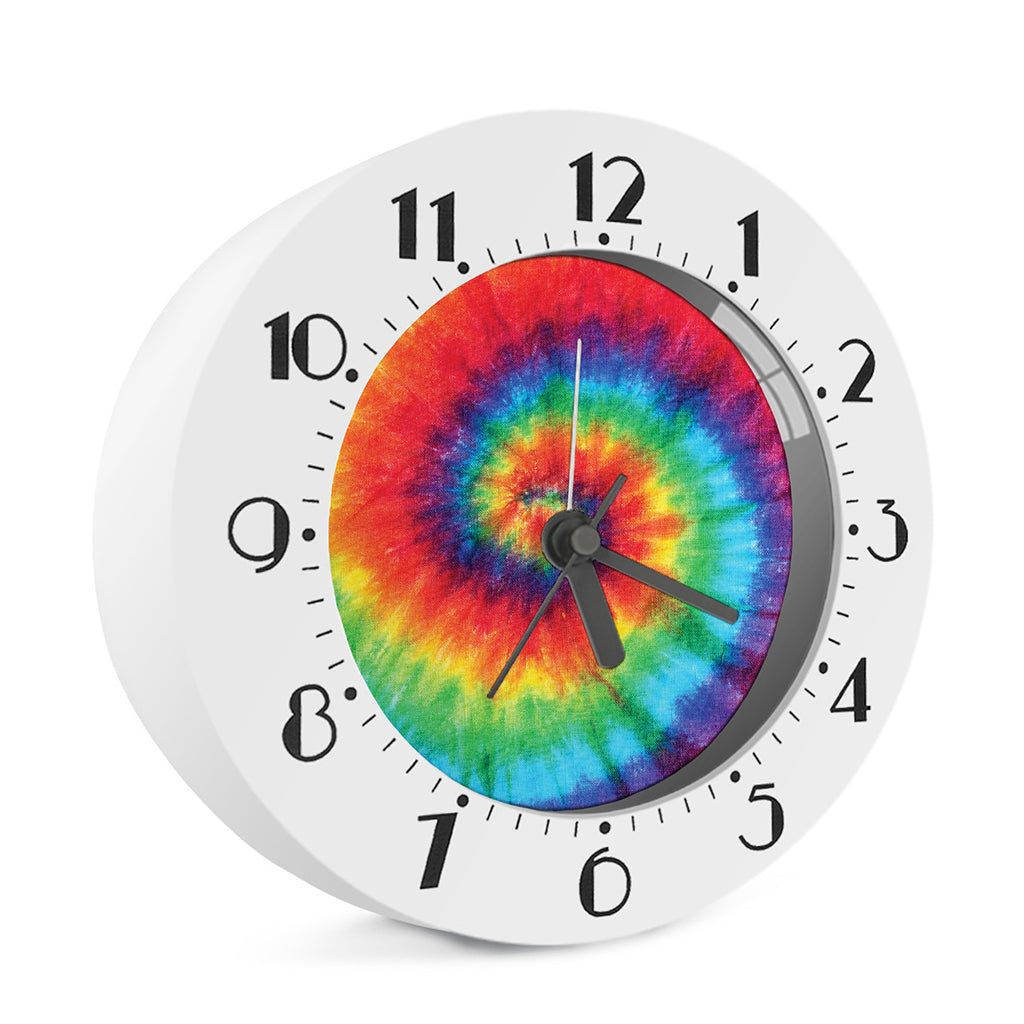 Spiral Tie Dye Print Alarm Clock