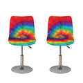 Spiral Tie Dye Print Bar Stool Covers