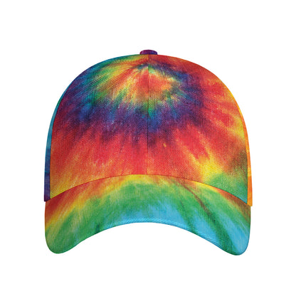Spiral Tie Dye Print Baseball Cap