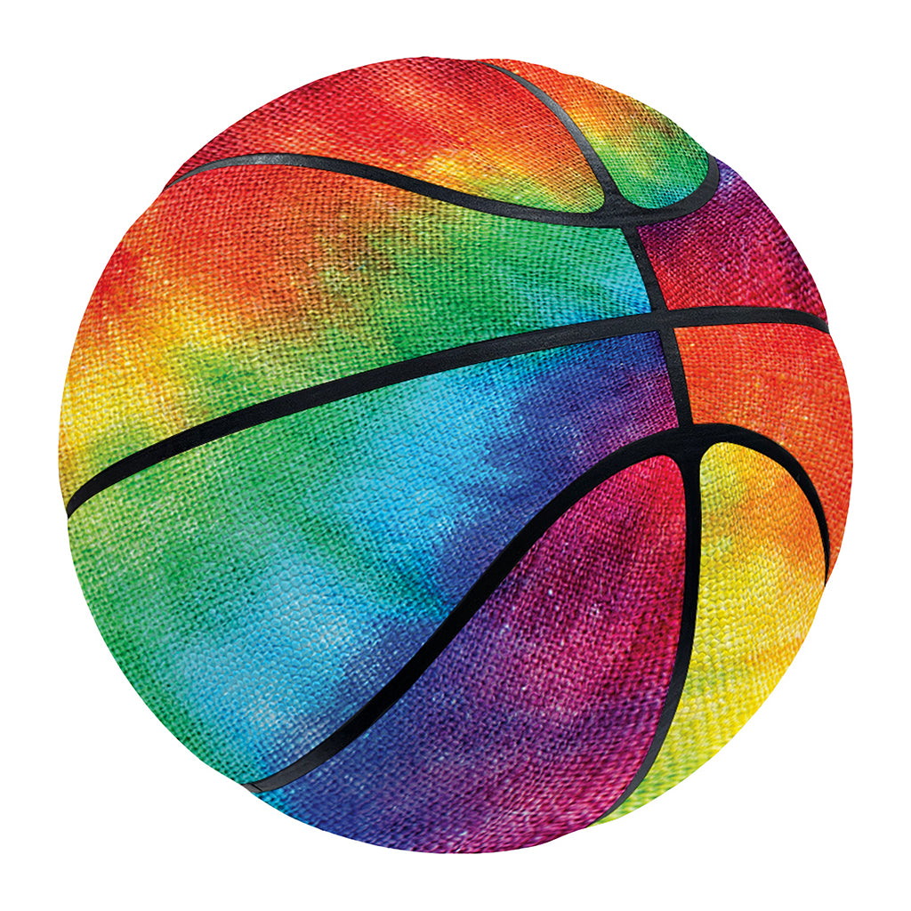 Spiral Tie Dye Print Basketball