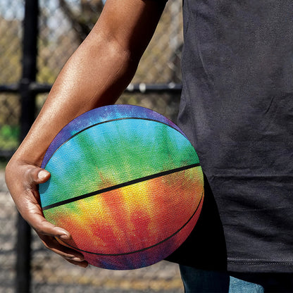Spiral Tie Dye Print Basketball