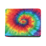 Spiral Tie Dye Print Bifold Wallet