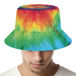 Spiral Tie Dye Print Bucket Hat