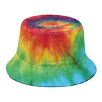 Spiral Tie Dye Print Bucket Hat