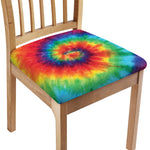 Spiral Tie Dye Print Chair Cushion Cover