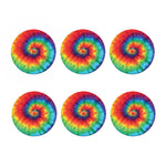 Spiral Tie Dye Print Coaster Set