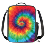Spiral Tie Dye Print Crossbody Lunch Bag