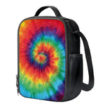 Spiral Tie Dye Print Crossbody Lunch Bag