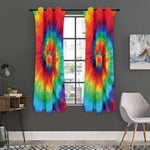Spiral Tie Dye Print Curtain