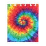 Spiral Tie Dye Print Curtain