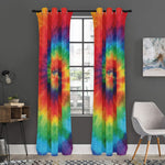 Spiral Tie Dye Print Curtain