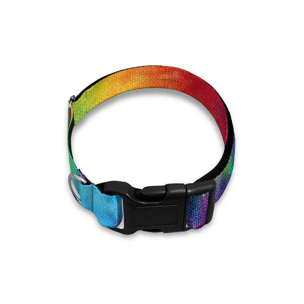 Spiral Tie Dye Print Dog Collar