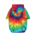 Spiral Tie Dye Print Dog Zip Up Hoodie