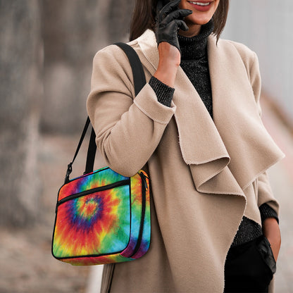 Spiral Tie Dye Print Double Strap Bible Bag