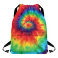 Spiral Tie Dye Print Drawstring Backpack