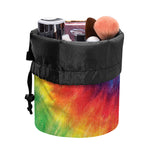 Spiral Tie Dye Print Drawstring Makeup Bag