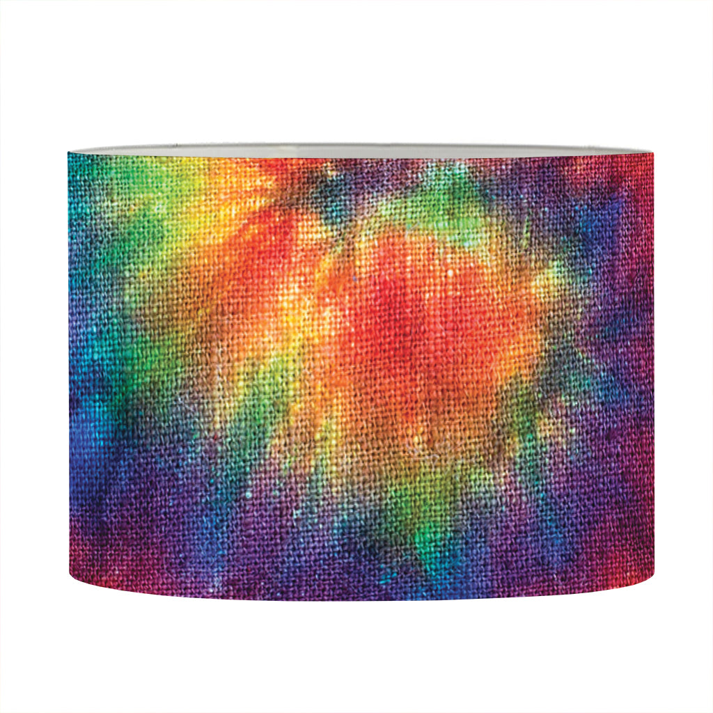 Spiral Tie Dye Print Drum Lamp Shade