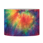 Spiral Tie Dye Print Drum Lamp Shade