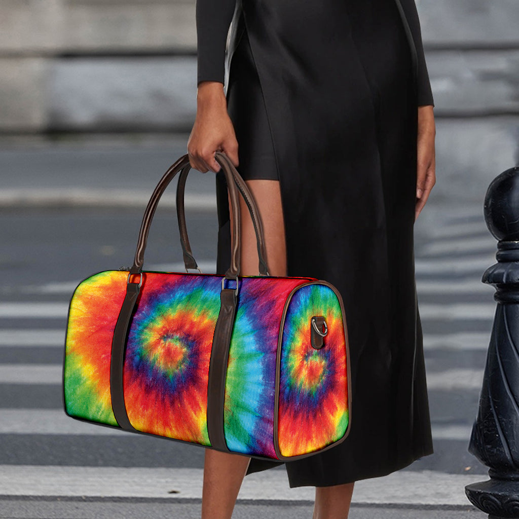 Spiral Tie Dye Print Duffle Bag