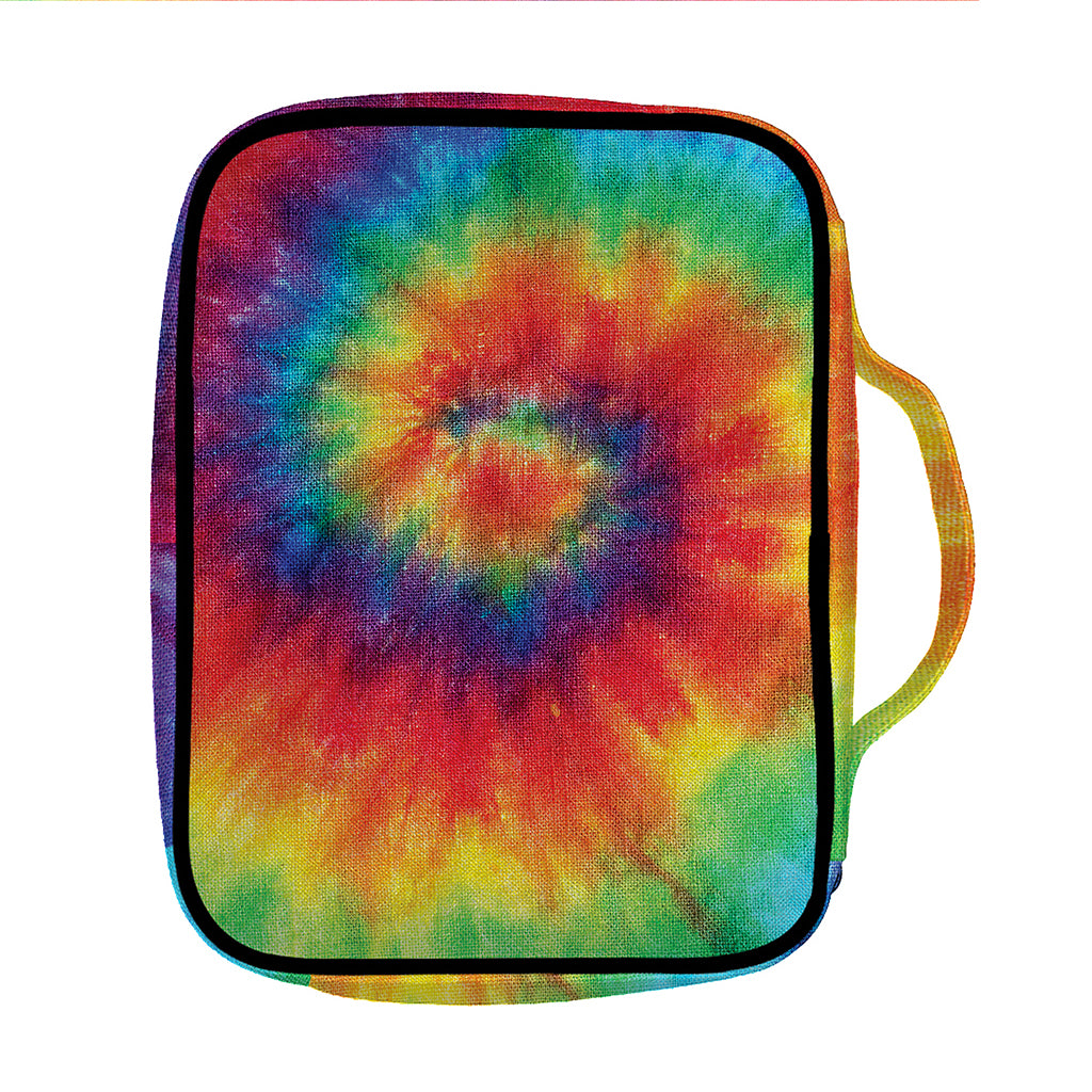 Spiral Tie Dye Print Front Pocket Bible Bag