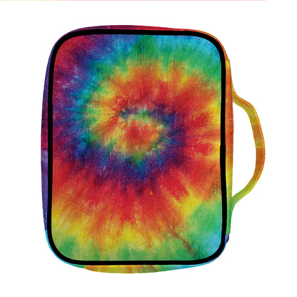 Spiral Tie Dye Print Front Pocket Bible Bag