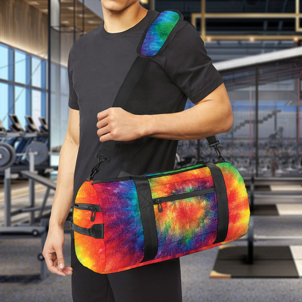 Spiral Tie Dye Print Gym Bag